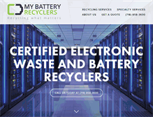 Tablet Screenshot of mybatteryrecyclers.com